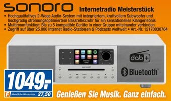 expert Techno Land Sonoro Internetradio Meisterstück Angebot