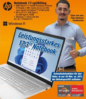 expert Techno Land hp Notebook 17-cp2655ng Angebot