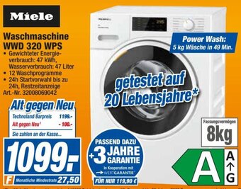 expert Techno Land Miele Waschmaschine WWD 320 WPS Angebot