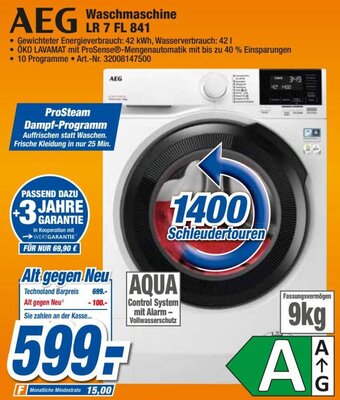 expert Techno Land AEG Waschmaschine LR 7 FL 841 Angebot