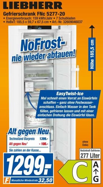 expert Techno Land LIEBHERR Gefrierschrank FNc 5277-20 Angebot