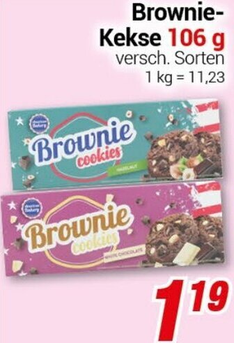 CENTERSHOP Brownie-Kekse 106 g Angebot