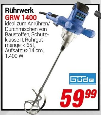 CENTERSHOP Güde Rührwerk GRW 1400 Angebot