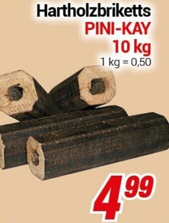 CENTERSHOP Hartholzbriketts PINI-KAY 10 kg Angebot