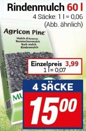 CENTERSHOP Rindenmulch 60 L Angebot