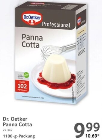 Selgros Dr. Oetker Panna Cotta 1100-g-Packung Angebot