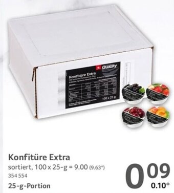 Selgros Quality Konfitüre Extra 25-g-Portion Angebot