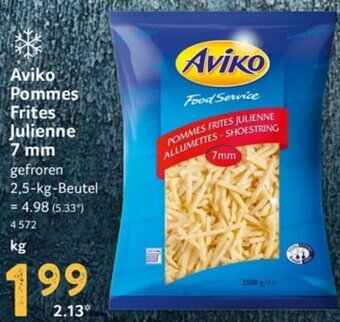 Selgros Aviko Pommes Frites Julienne 7 mm, 2,5 kg Beutel Angebot