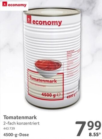 Selgros economy Tomatenmark 4500-g-Dose Angebot