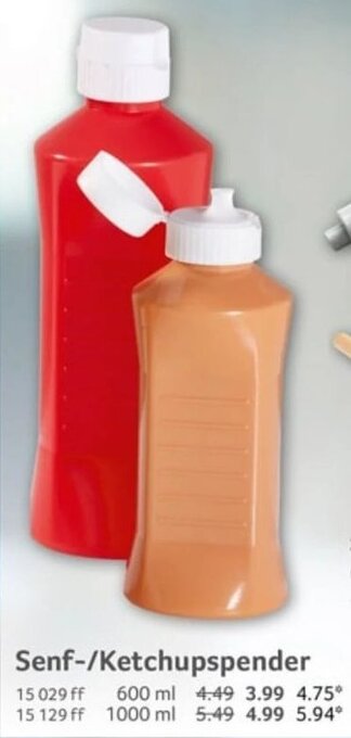 Selgros Senf/Ketchupspender Angebot