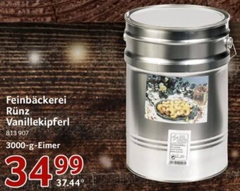 Selgros Feinbäckerei Rünz Vanillekipferl 3000 g Eimer Angebot