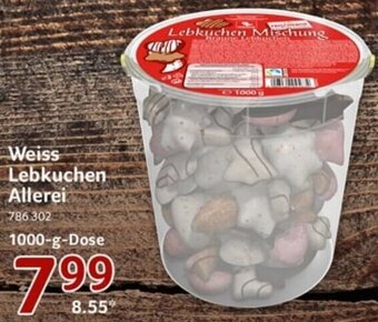 Selgros Weiss Lebkuchen Allerei 1000 g Dose Angebot