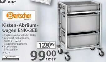 Selgros Bartscher Kisten-Abräumwagen ENK-3EB Angebot