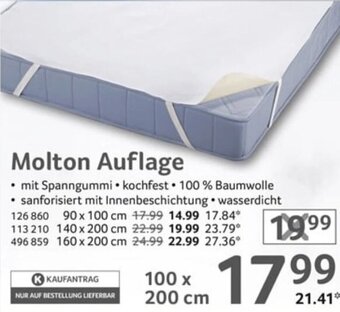 Selgros Molton Auflage Angebot