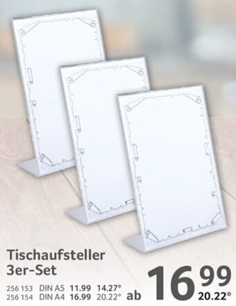 Selgros Tischaufsteller 3er-Set Angebot