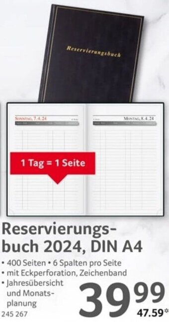 Selgros Reservierungsbuch 2024, DIN A4 Angebot