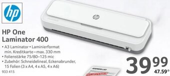 Selgros HP One Laminator 400 Angebot