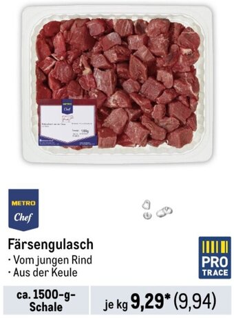 METRO METRO Chef Färsengulasch ca. 1500 g Schale Angebot