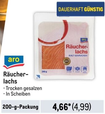 METRO aro Räucherlachs 200 g Packung Angebot