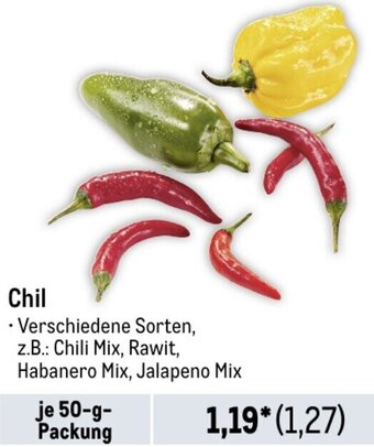 METRO Chil 50 g Packung Angebot