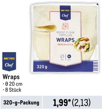 METRO METRO Chef Wraps 320 g Packung Angebot