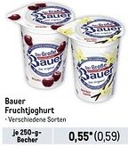 METRO Bauer Fruchtjoghurt 250 g Becher Angebot