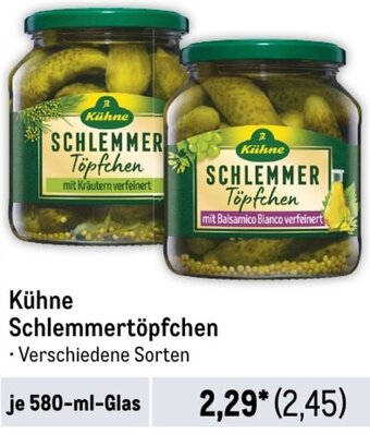 METRO Kühne Schlemmertöpfchen 580 ml Glas Angebot