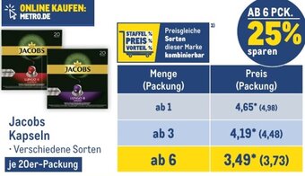 METRO Jacobs Kapseln 20er Packung Angebot
