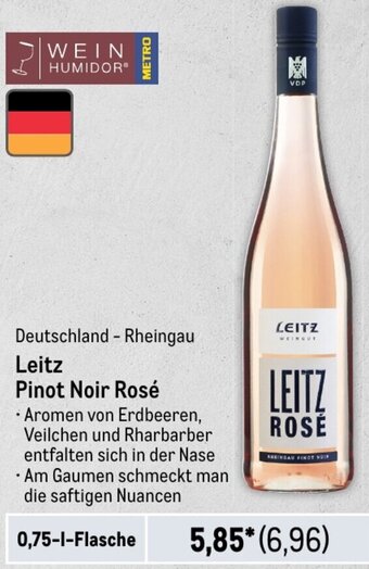 METRO Deutschland-Rheingau Leitz Pinot Noir Rosé 0,75 L Flasche Angebot