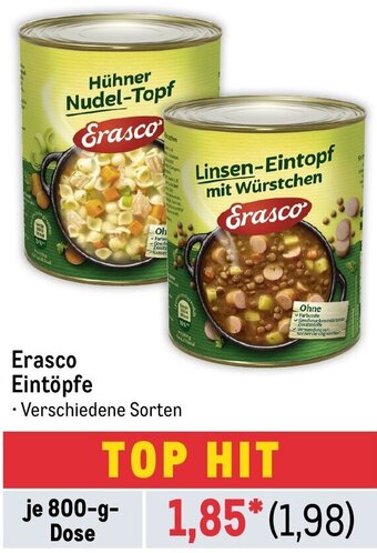 METRO Erasco Eintöpfe 800 g Dose Angebot