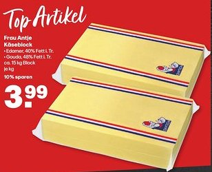 Handelshof Frau Antje Käseblock ca. 15 kg Block Angebot