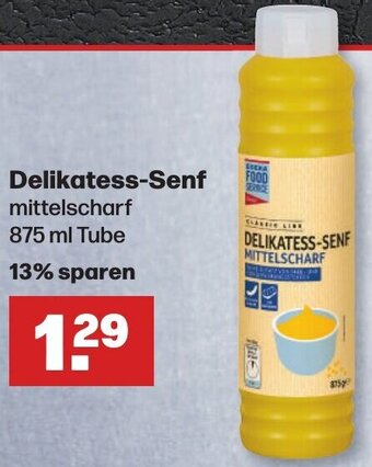 Handelshof Edeka Food Service Delikatess-Senf 875 ml Tube Angebot