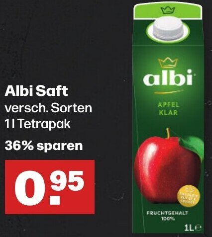 Handelshof Albi Saft 1 L Tetrapak Angebot