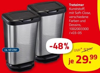 ROLLER Treteimer ca. 40 Liter Angebot