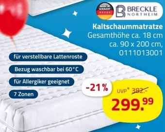 ROLLER Breckle Kaltschaummatratze Angebot