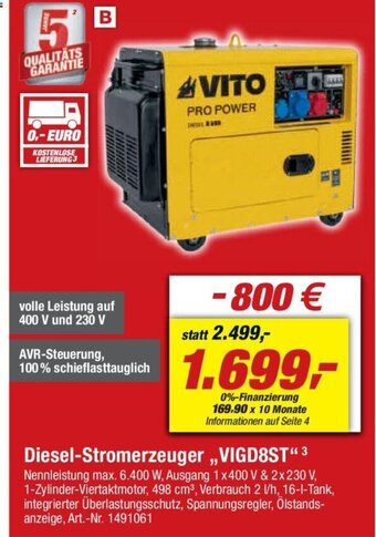 toom Baumarkt VITO PRO POWER Angebot