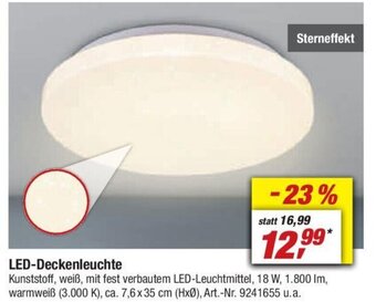 toom Baumarkt LED-Deckenleuchte Angebot
