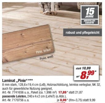toom Baumarkt Laminat ,,Pinie" Angebot