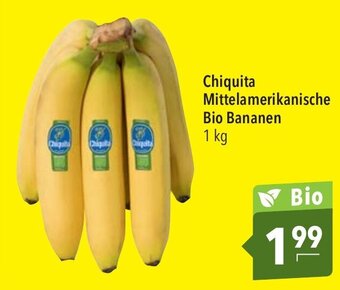 CITTI Markt Chiquita Mittelamerikanische Bio Bananen 1 kg Angebot
