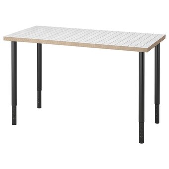 IKEA Lagkapten / olov schreibtisch weiß anthrazit/schwarz Angebot