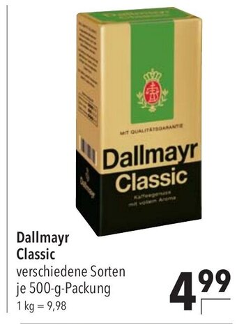 CITTI Markt Dallmayr Classic verschiedene Sorten je 500-g-Packung Angebot