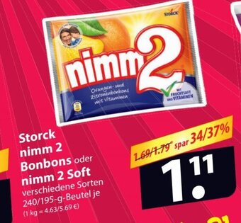 Famila Nord Ost Storck nimm 2 Bonbons oder nimm 2 Soft Angebot