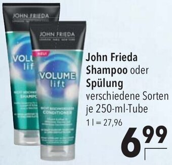 CITTI Markt John Frieda Shampoo oder Spülung verschiedene Sorten je 250-ml Angebot
