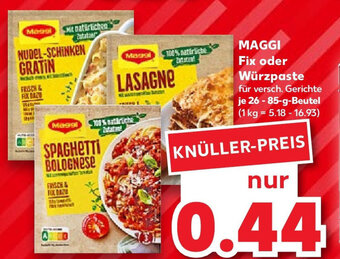 Kaufland MAGGI Fix oder Würzpaste 26-85 g Beutel Angebot