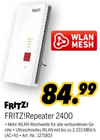 MEDIMAX FRITZ!Repeater 2400 Angebot