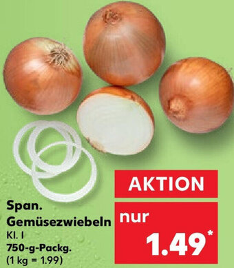 Kaufland Span. Gemüsezwiebeln 750 g Packg. Angebot