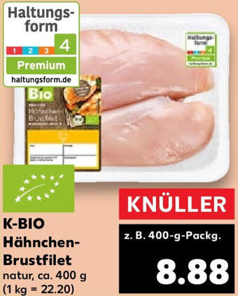 Kaufland K-BIO Hähnchen-Brustfilet 400 g Packg. Angebot