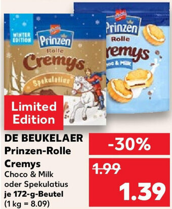 Kaufland DE BEUKELAER Prinzen-Rolle Cremys 172 g Beutel Angebot