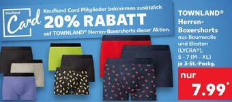 Kaufland TOWNLAND Herren-Boxershorts 3 St. Packg. Angebot