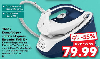 Kaufland TEFAL Dampfbügelstation Express Essential SV6116 Angebot